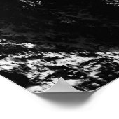 羅針星エンブレムモノグラムのドラマチックな山 ポスター (角)