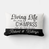 羅針盤の寿命パーソナライズされた ランバークッション (正面)