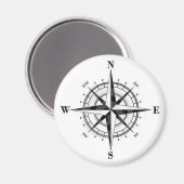 羅針盤バラ マグネット (正面/裏面)