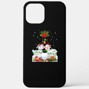 羊おもしろいのクリスマスツリー クリスマスギフト iPhone 12 PRO MAX ケース