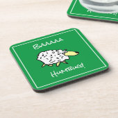 羊おもしろい付きクリスマスドリンクコースター コースター (左側)