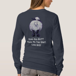 羊おもしろい大お尻Tシャツ Tシャツ