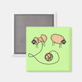 羊おもしろい磁石 マグネット (正面/裏面)