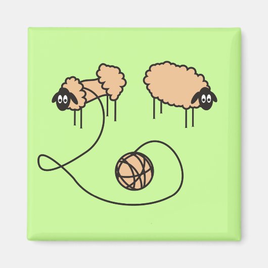 羊おもしろい磁石 マグネット (正面)