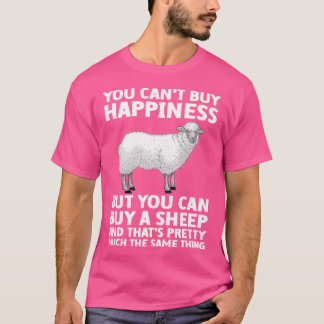 羊おもしろい群れ羊農家 Tシャツ