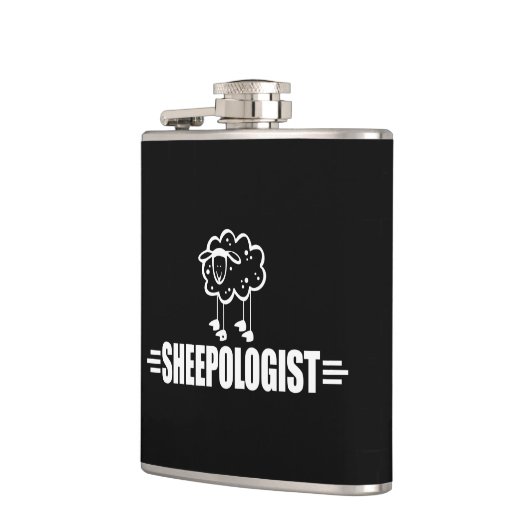 羊おもしろい フラスク (左)