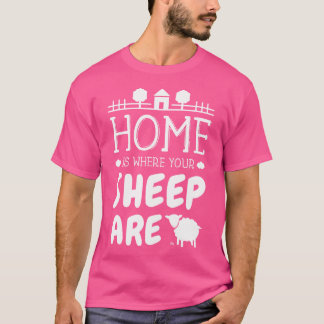 羊おもしろいIアニマルラム農家ファーム Tシャツ