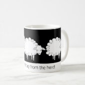 羊お洒落のマグ コーヒーマグカップ (正面右)