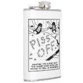 羊が信じメッセージを持つパラシュート フラスク (右)