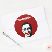 羊が勝つ ラウンドシール (封筒)