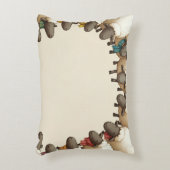 羊が君を歌っのまわりにている アクセントクッション (正面(垂直))