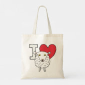 羊が大好き トートバッグ (裏面)