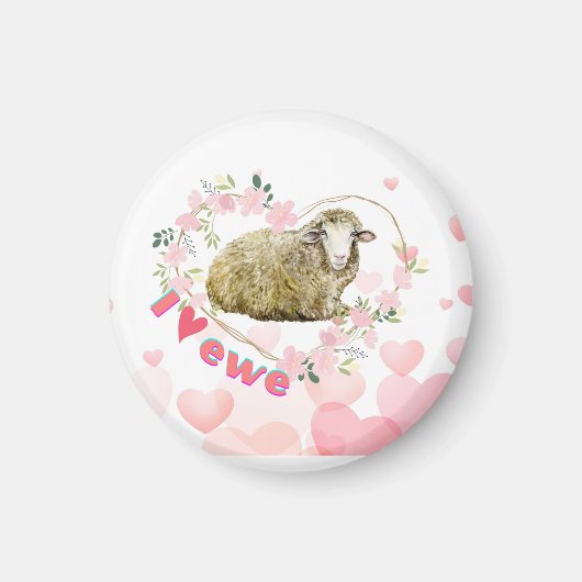 羊が大好き マグネット (正面)