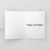 羊が私の人生を照らす誕生日 カード (内部)