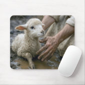 羊が羊飼いに救われる マウスパッド (マウス)