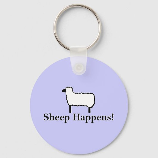 羊が起きる！ キーホルダー (正面)