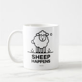 羊が起こおもしろいるクラシックコーヒーマグギフト コーヒーマグカップ (左)