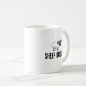 羊が起こる コーヒーマグカップ (正面右)