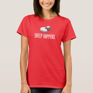 羊が起こる Tシャツ
