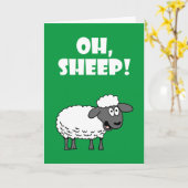 羊だ!あなたは60番!60おもしろい誕生日 カード (黄色い花)