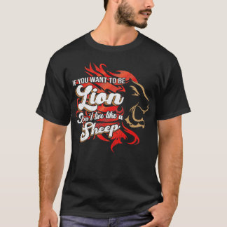 羊ではなくライオンである Tシャツ