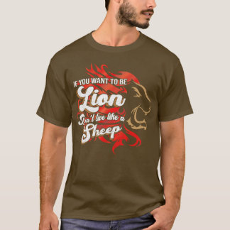 羊ではなくライオンである Tシャツ