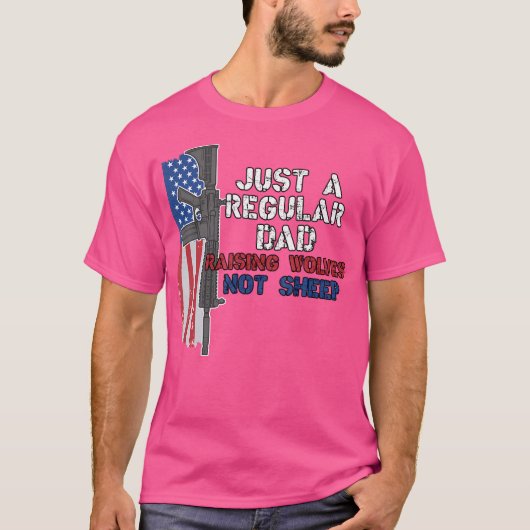 羊ではなく狼を育てる普通のパパ Tシャツ (正面)