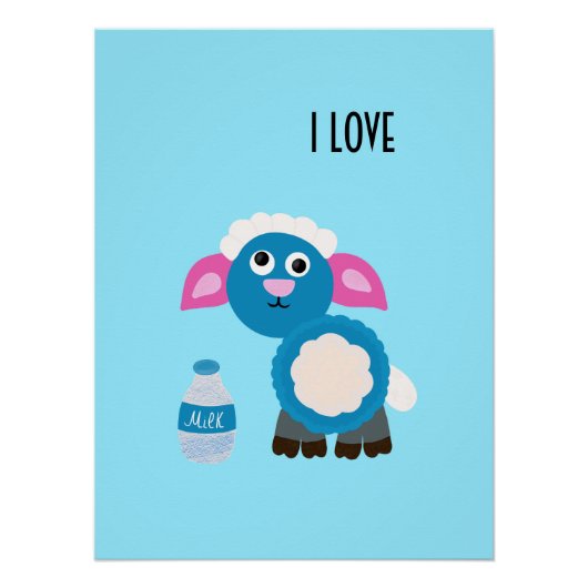 羊とミルク ポスター (正面)