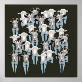 羊とヤギ ポスター (正面)