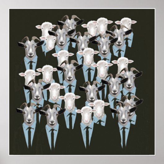 羊とヤギ ポスター (正面)