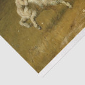 羊とライオンの切り離し紙 薄葉紙 (詳細)