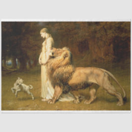 羊とライオンの切り離し紙 薄葉紙