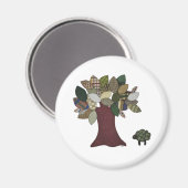 羊と木の磁石 マグネット (正面/裏面)