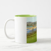 羊と洪水の川のexe ツートーンマグカップ (左)