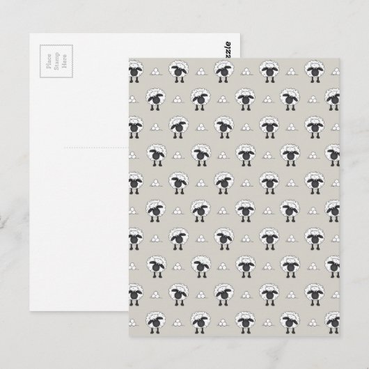 羊と羊毛 ポストカード (正面/裏面)