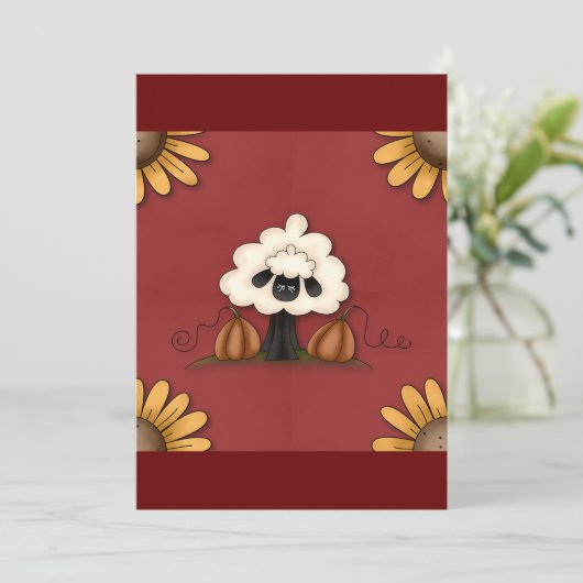 羊と花 招待状 (スタンド正面)