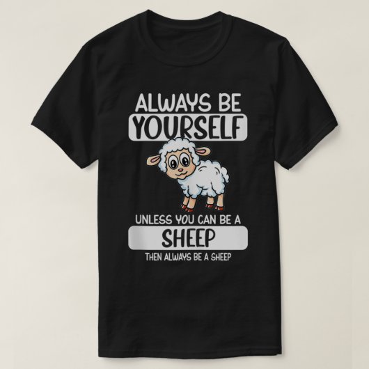 羊になれなけりゃ勝手にしろ Tシャツ (デザイン正面)