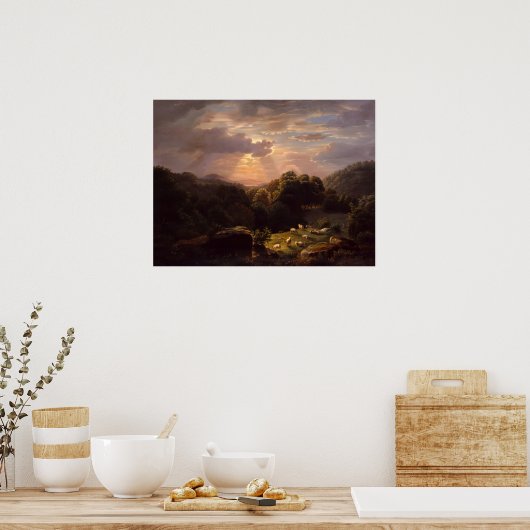 羊のある風景 ポスター (キッチン)