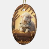 羊のおもしろいクリスマス、農場愛好家のためのギフト セラミックオーナメント (左)