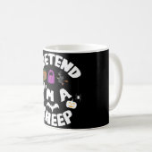 羊のおもしろいハロウィーンの衣装ギフトのフリ コーヒーマグカップ (正面右)