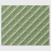 羊のおもしろいフリースNavidad対角ギフトラップ ラッピングペーパー (フラット)