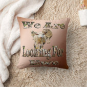 羊のおもしろいプンエウェを探して、クッション クッション (ブランケット)