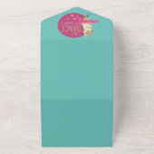 羊のおもしろいメッセージ – それについて踊る1 オールインワン招待状 (外側)