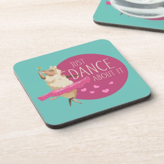 羊のおもしろいメッセージ – それについて踊る1 コースター (左側)