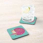 羊のおもしろいメッセージ – それについて踊る1 コースター (右側)