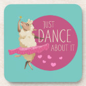 羊のおもしろいメッセージ – それについて踊る1 コースター (正面)