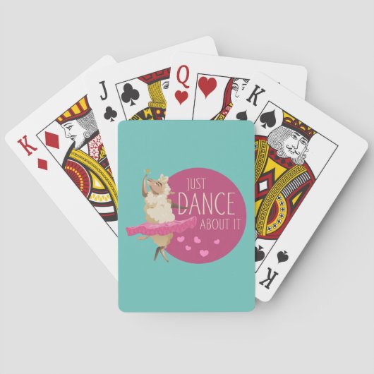 羊のおもしろいメッセージ – それについて踊る1 トランプ (裏面)