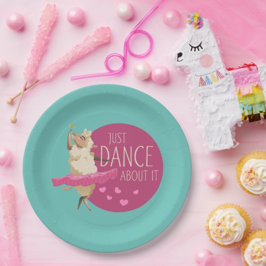 羊のおもしろいメッセージ – それについて踊る1 ペーパープレート (パーティー)