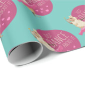 羊のおもしろいメッセージ – それについて踊る1 ラッピングペーパー (ロールコーナー)