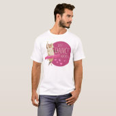 羊のおもしろいメッセージ – それについて踊る1 Tシャツ (正面フル)